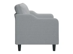 Sofá| Sofá de 2 lugares em tecido 140 cm cinzento-claro PT959133 Cinzento claro