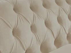 Sofá|Vente-unique Sofá de 2 lugares em veludo cor - CHESTERFIELD Bege