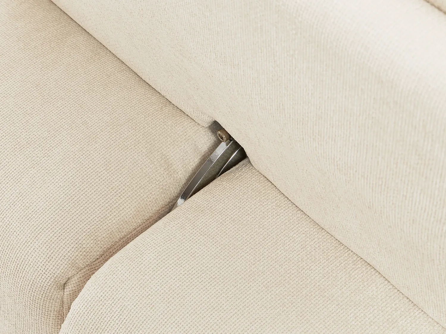 Sofá*Vente-unique Sofá de 2 lugares função avança-recua em tecido texturizado APOLIU Bege