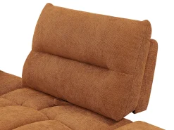 Sofá*Vente-unique Sofá de 2 lugares função avança-recua em tecido texturizado APOLIU Terracota