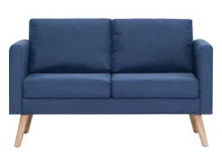Helloshop26 Sofá de 2 lugares para sala de estar sala de TV decoração de interiores tecido 02_0020072^ Sofá