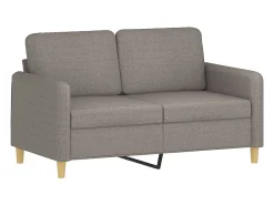 Sofá* Sofá de 2 lugares tecido 120 cm cinzento-acastanhado PT760327 Taupe