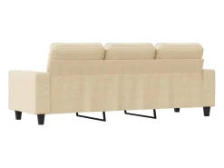 Sofá de 3 lugares tecido 180 cm cor PT487473^ Sofá
