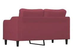 Sofá| Sofá de 2 lugares tecido 140 cm tinto PT461928 Vermelho