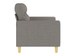Sofá| Sofá de 2 lugares tecido 120 cm cinzento-acastanhado PT765850 Taupe