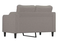 Outlet Sofá de 2 lugares tecido 140 cm cinzento-acastanhado PT606509 Taupe