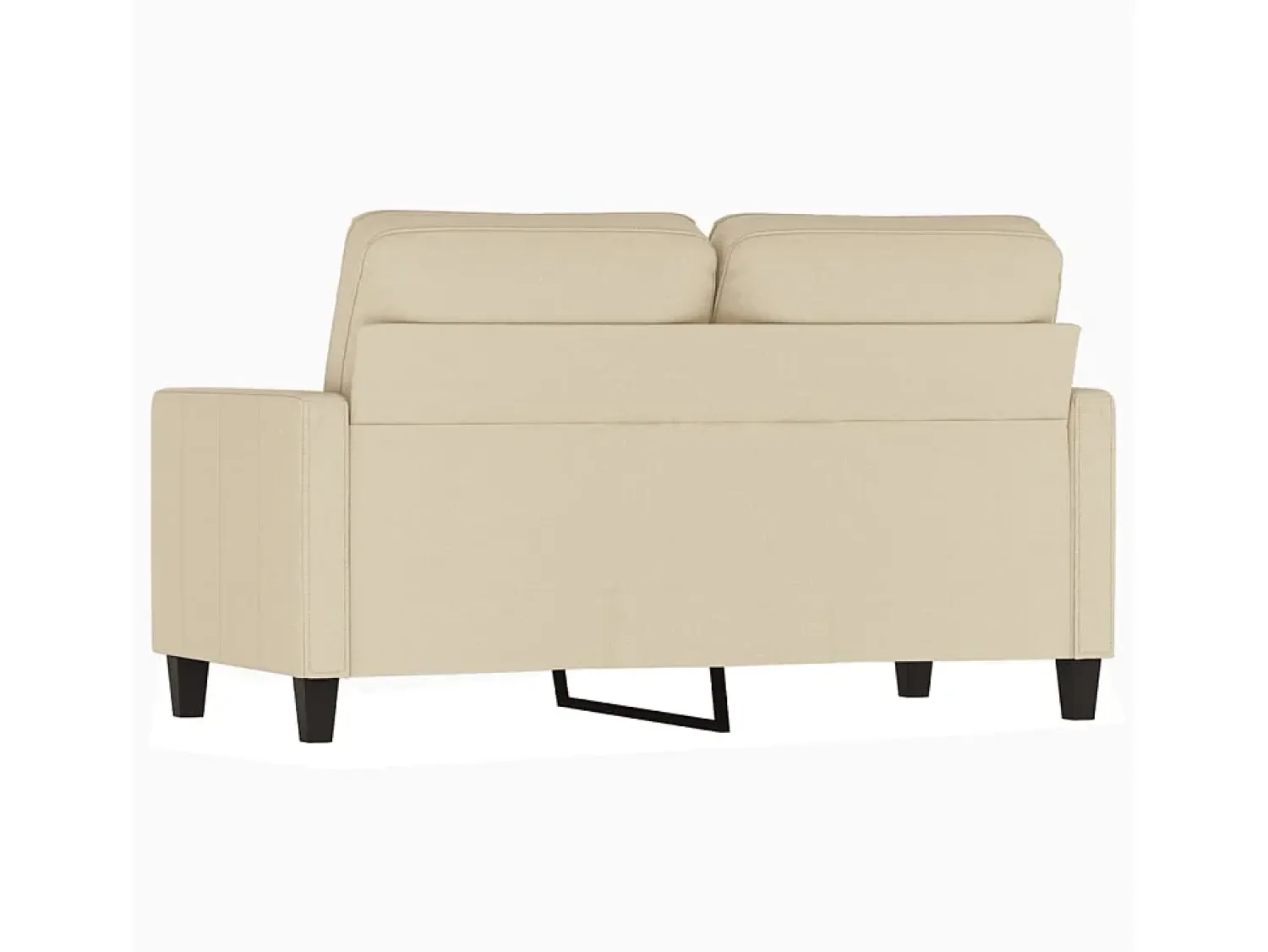 Sofá| Sofá de 2 lugares tecido 120 cm cor PT425398 Creme