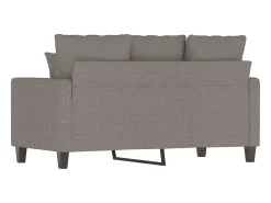 Sofá| Sofá de 2 lugares tecido 120 cm cinzento-acastanhado PT755045 Taupe