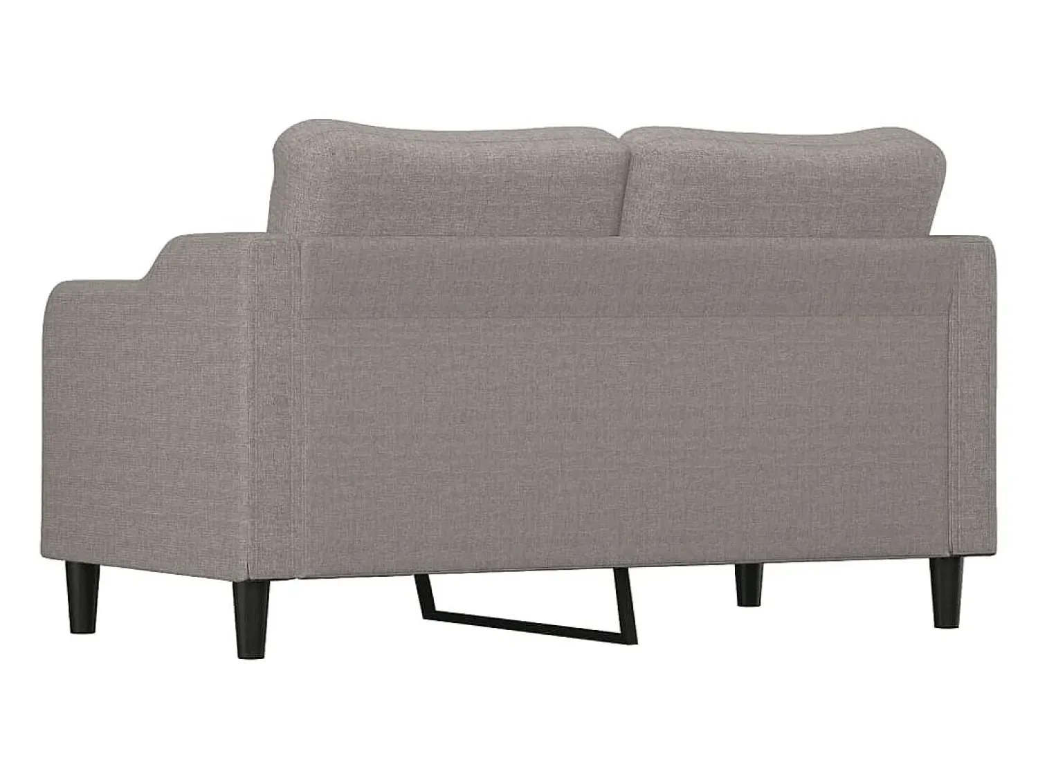 Sofá* Sofá de 2 lugares tecido 140 cm cinzento-acastanhado PT468950 Taupe