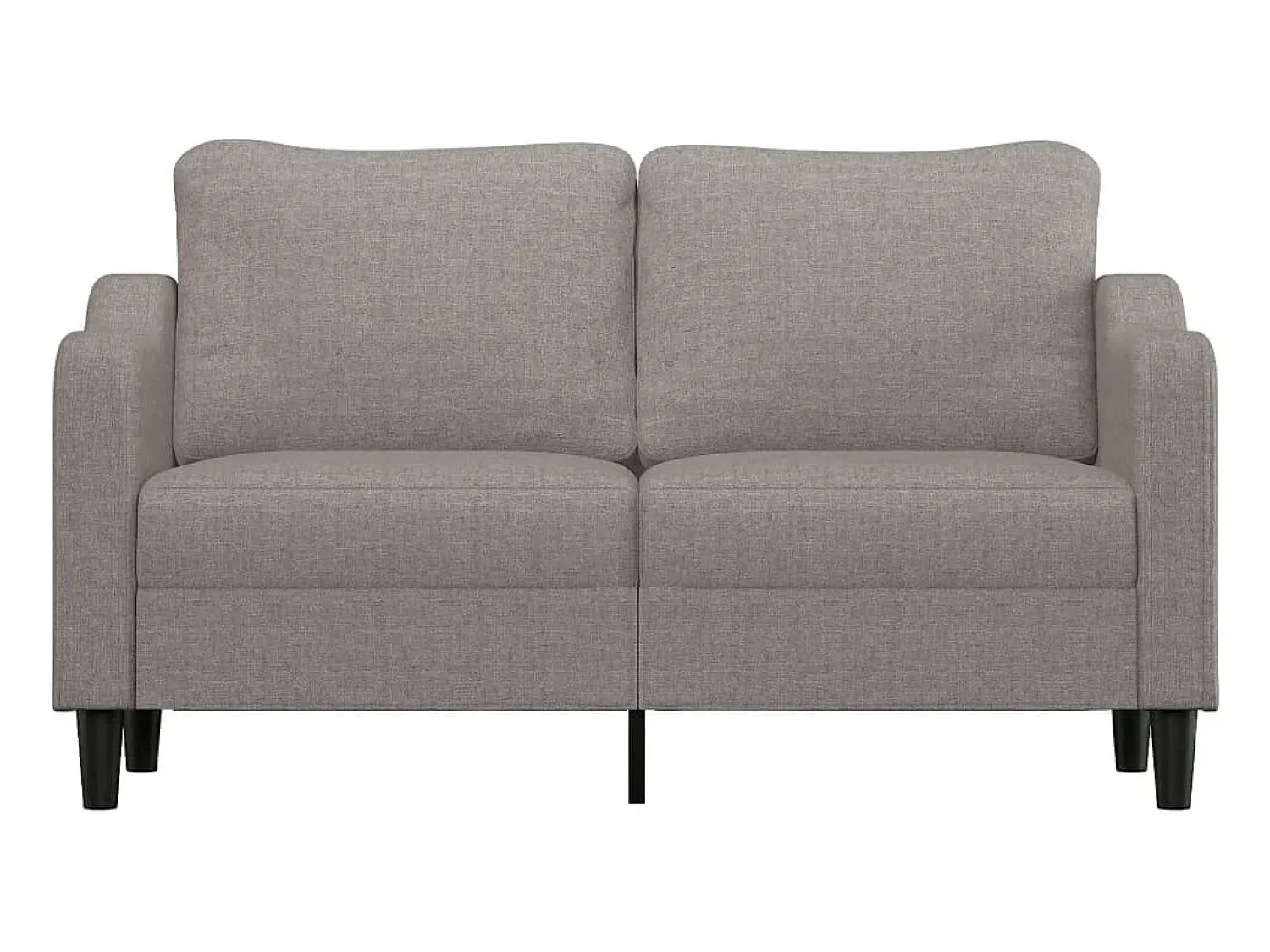 Sofá* Sofá de 2 lugares tecido 140 cm cinzento-acastanhado PT468950 Taupe