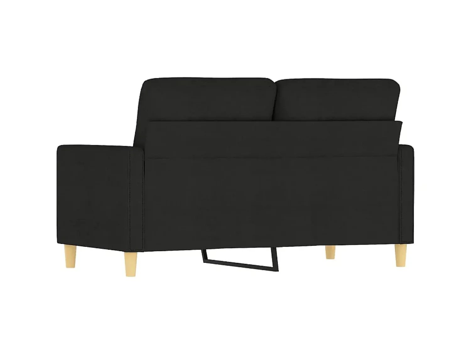 Sofá* Sofá de 2 lugares tecido 120 cm PT362379 Preto