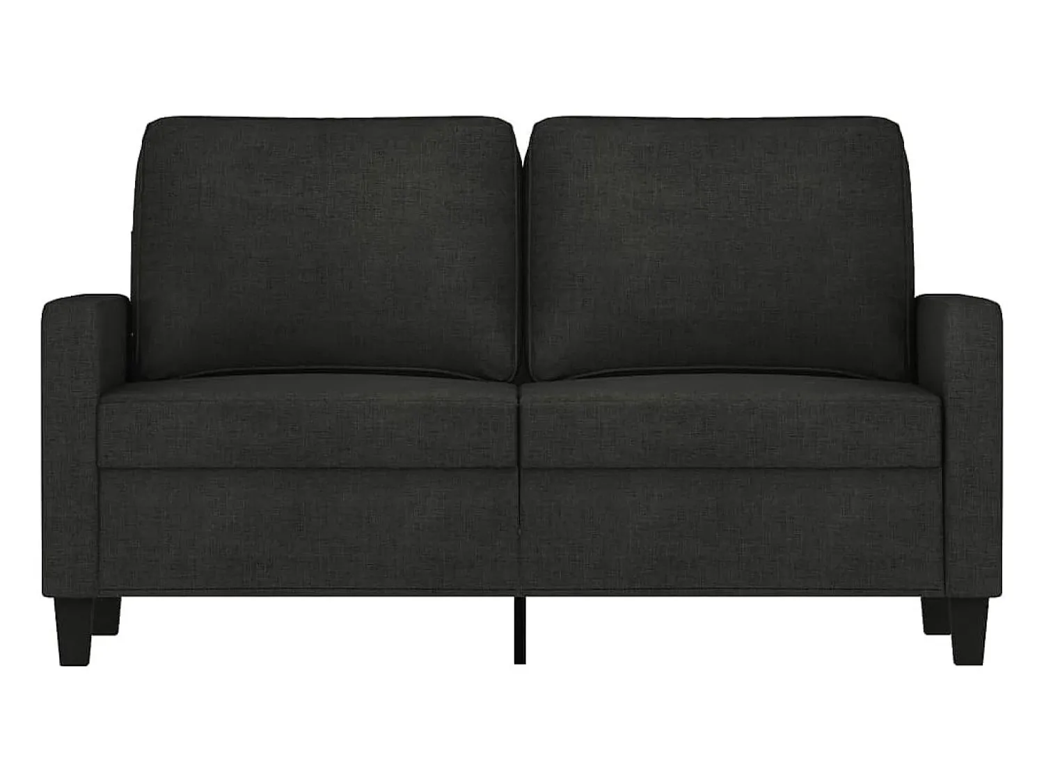 Sofá* Sofá de 2 lugares tecido 120 cm PT759035 Preto