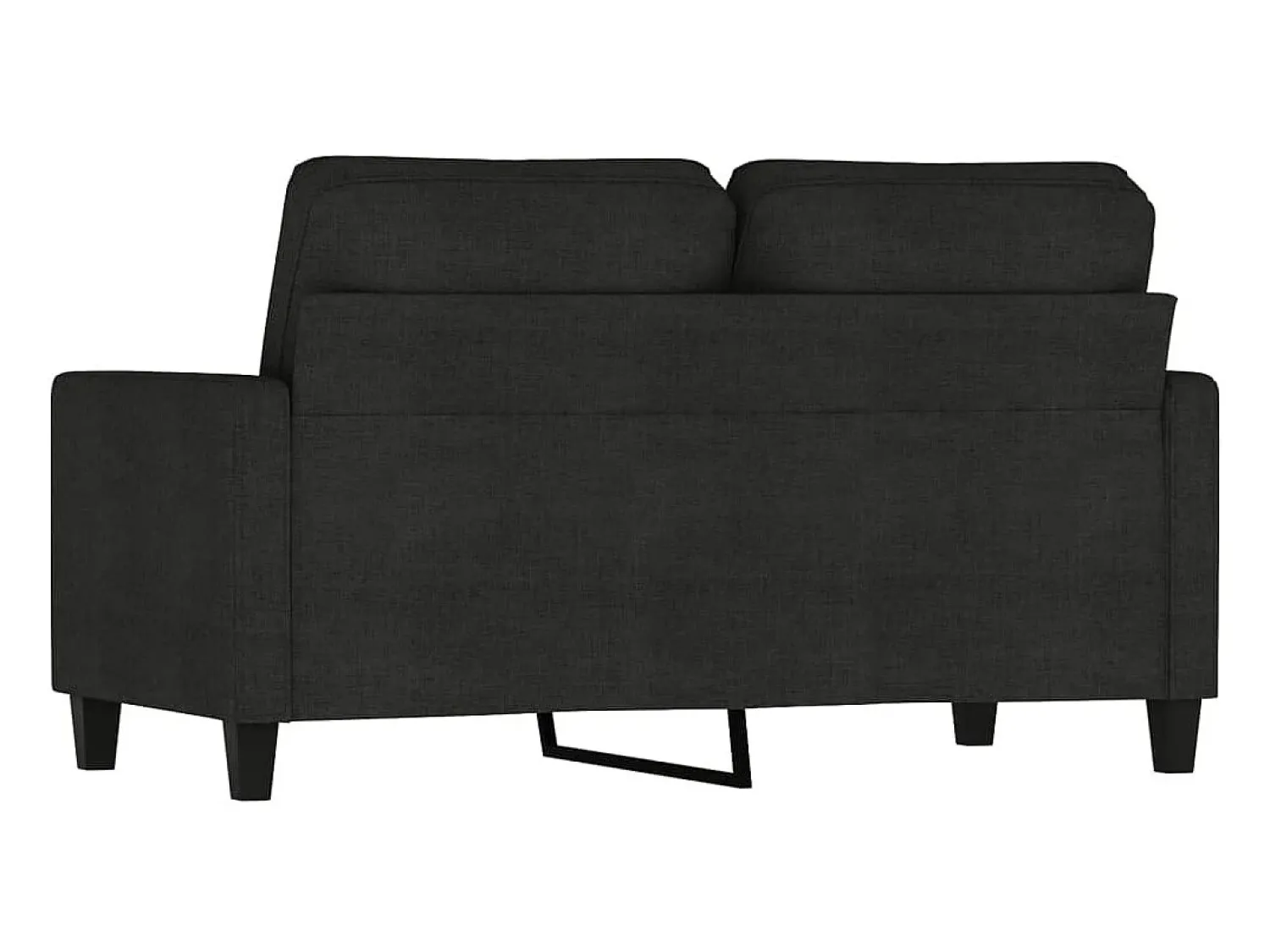 Sofá* Sofá de 2 lugares tecido 120 cm PT759035 Preto