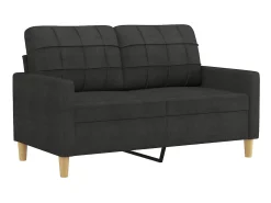 Sofá* Sofá de 2 lugares tecido 120 cm PT123875 Preto