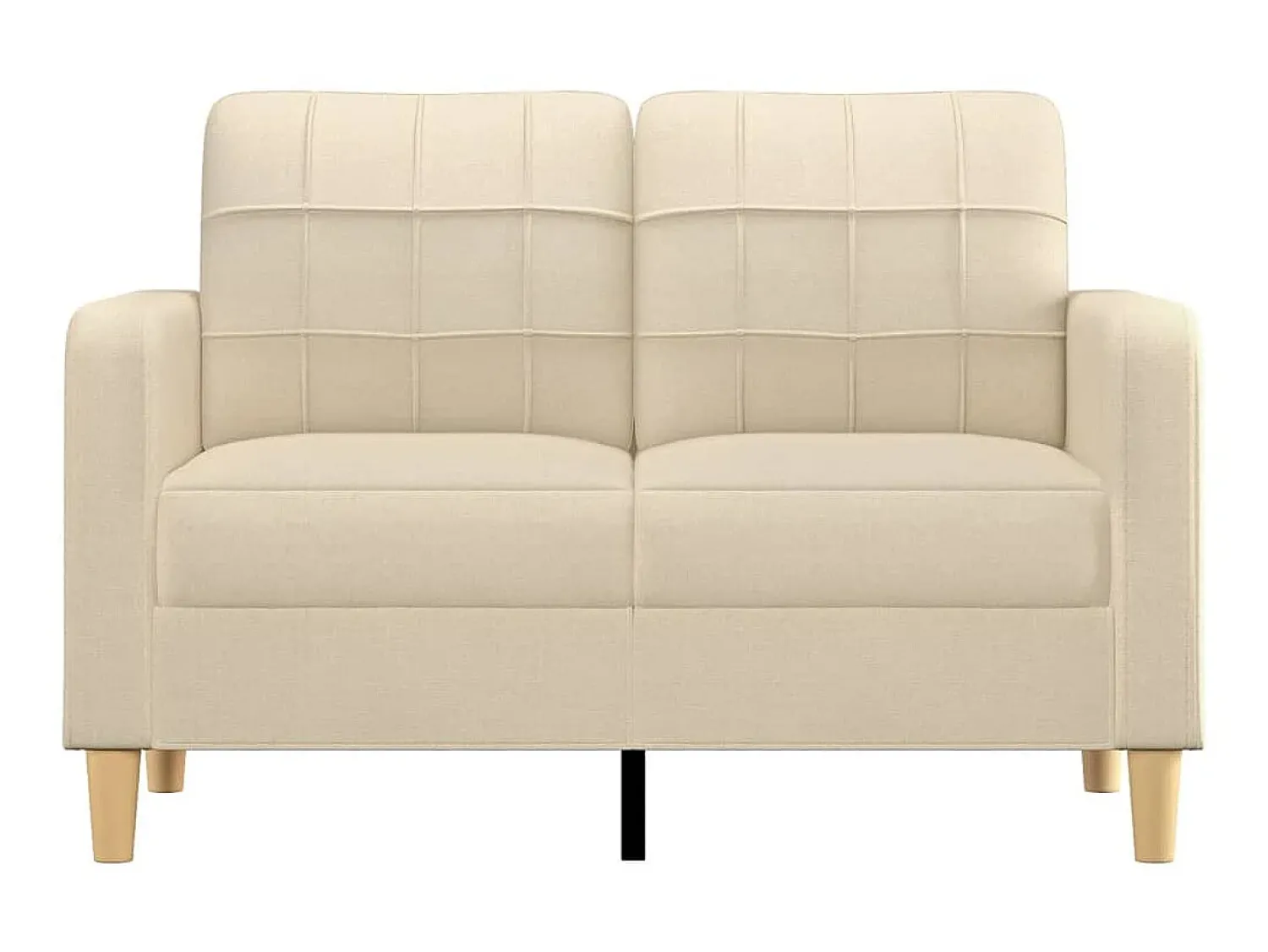Sofá* Sofá de 2 lugares tecido 120 cm cor PT512699 Creme