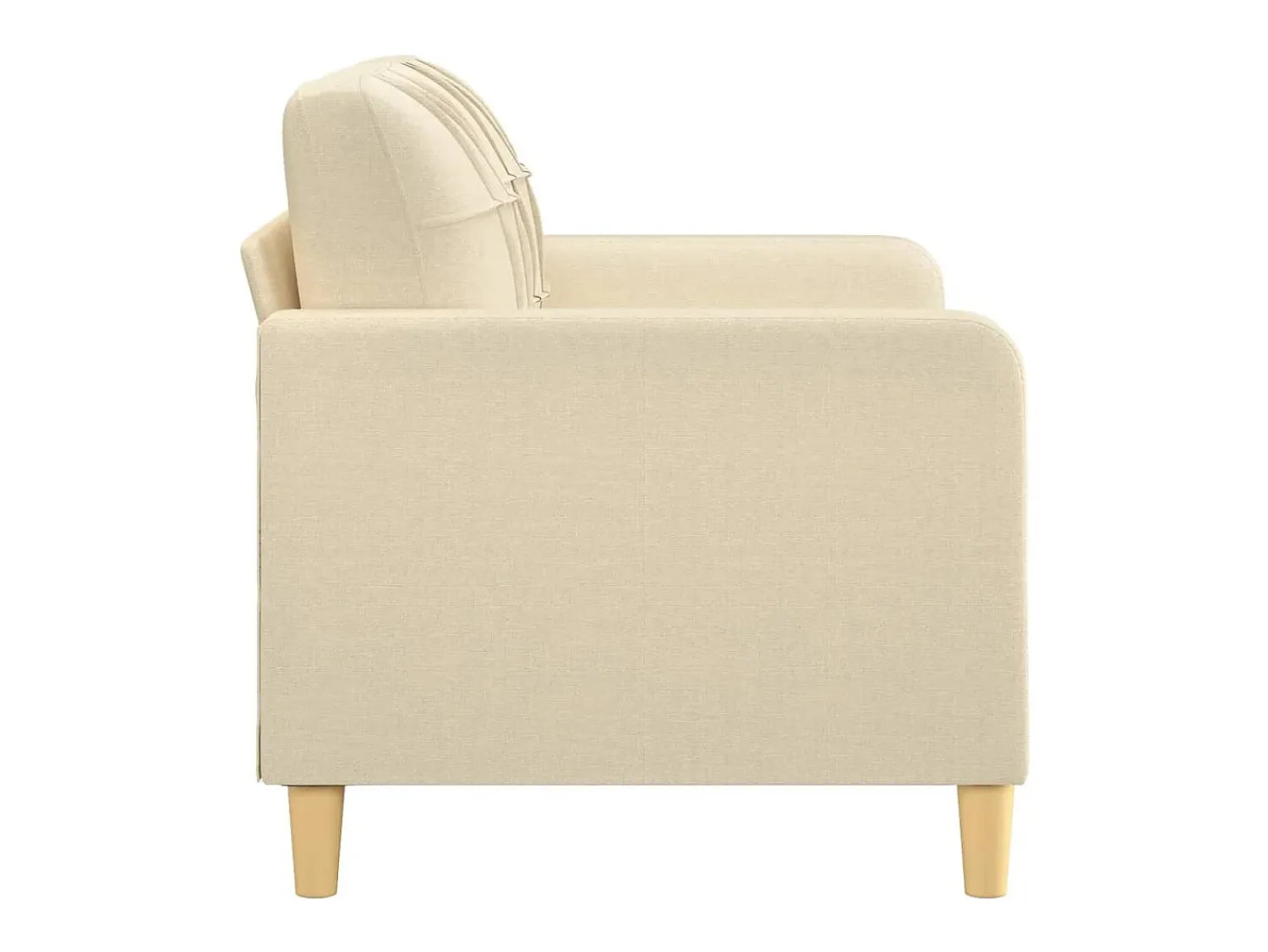 Sofá* Sofá de 2 lugares tecido 120 cm cor PT512699 Creme