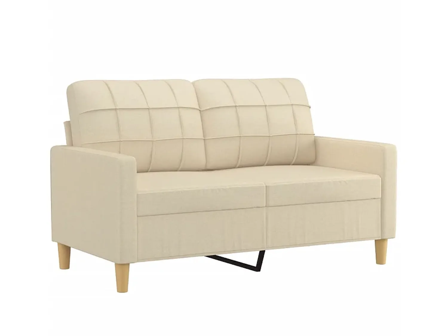 Sofá* Sofá de 2 lugares tecido 120 cm cor PT512699 Creme