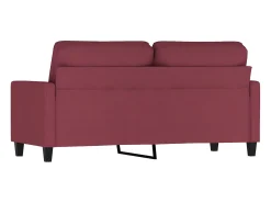 Sofá de 2 lugares tecido 140 cm tinto PT129445^ Sofá