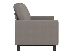 Sofá| Sofá de 3 lugares tecido 180 cm cinzento-acastanhado PT636481 Taupe