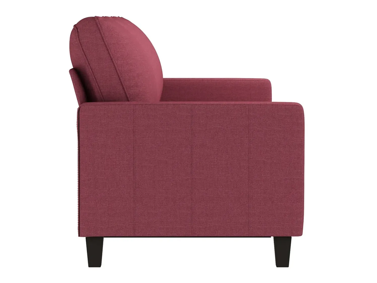 Sofá* Sofá de 3 lugares tecido 180 cm tinto PT509183 Vermelho