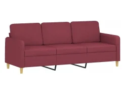Sofá de 3 lugares tecido 180 cm tinto PT206253^ Sofá