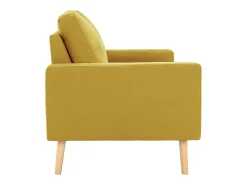 Sofá* Sofá de 2 lugares tecido PT140483 Amarelo
