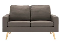 Sofá* Sofá de 2 lugares tecido cinzento-acastanhado PT608020 Taupe