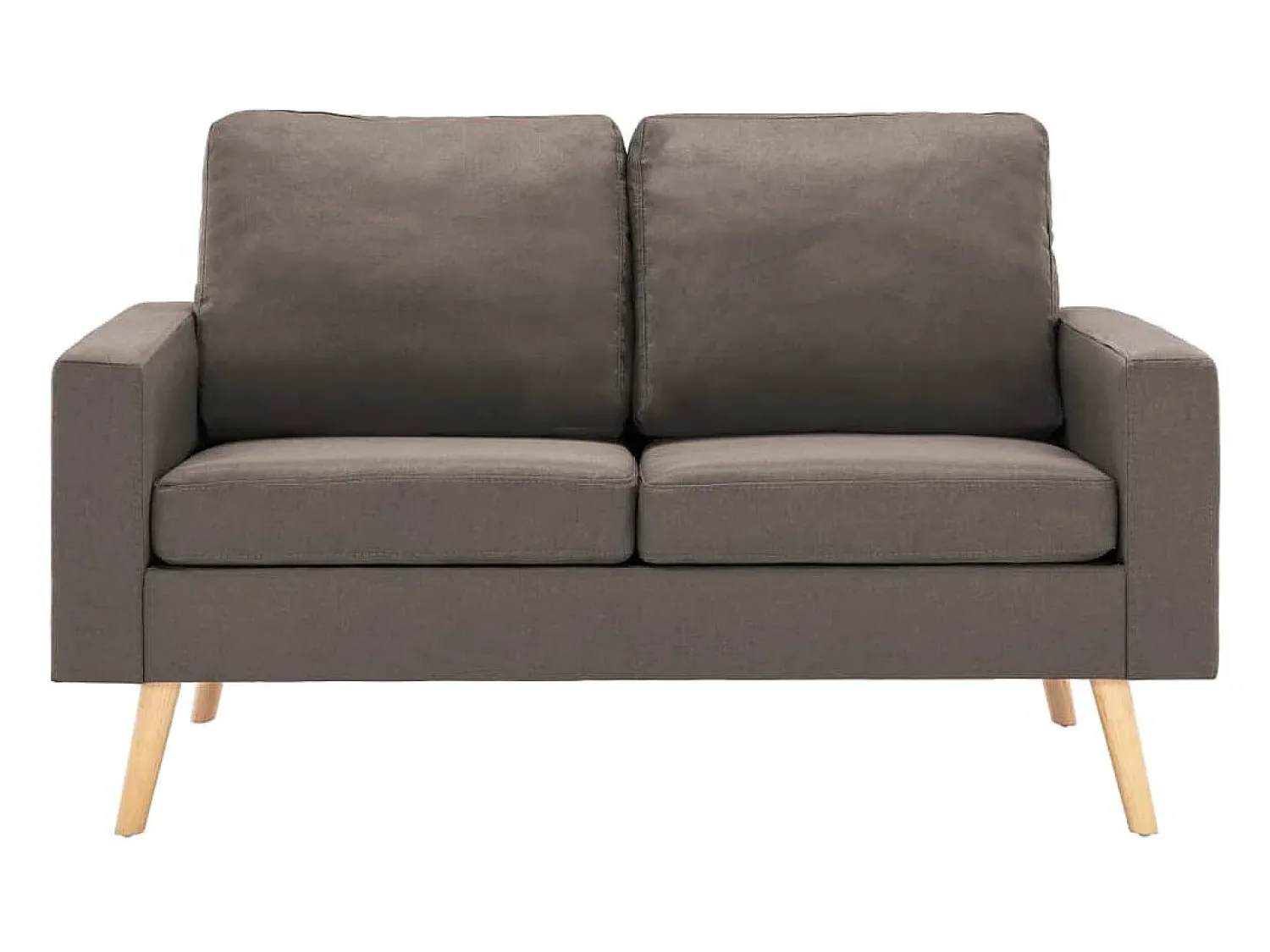 Sofá* Sofá de 2 lugares tecido cinzento-acastanhado PT608020 Taupe