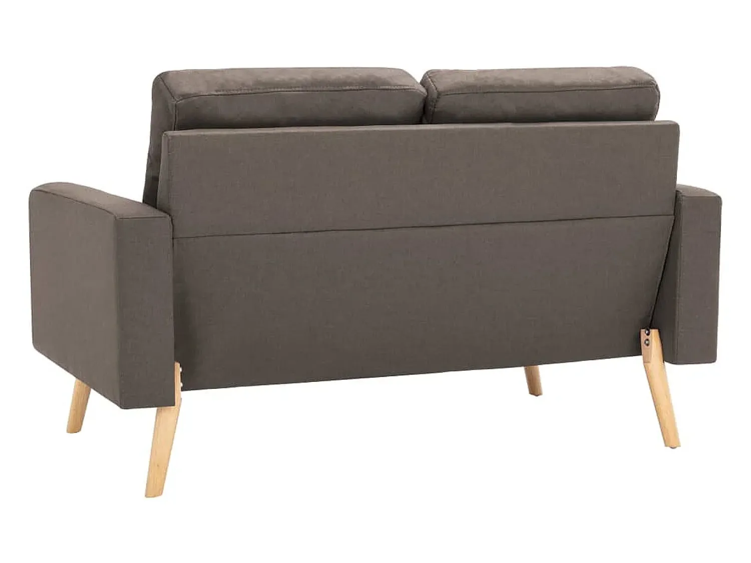Sofá* Sofá de 2 lugares tecido cinzento-acastanhado PT608020 Taupe