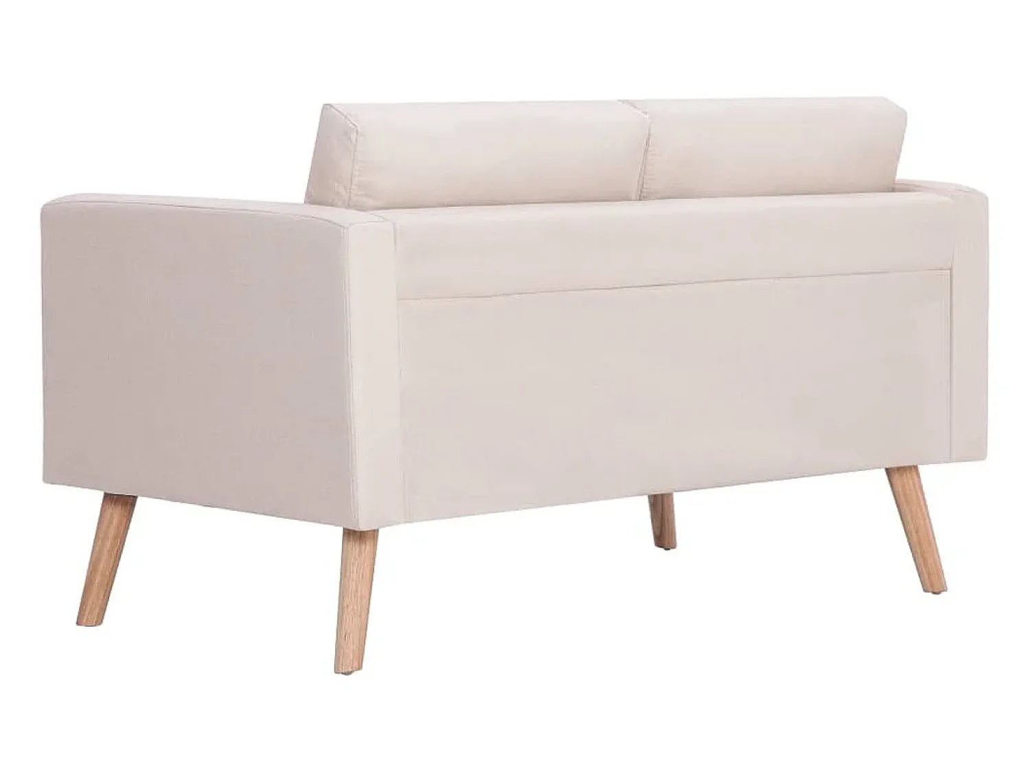 Sofá| Sofá de 2 lugares tecido cor PT246291 Creme