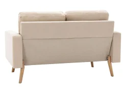 Sofá| Sofá de 2 lugares tecido cor PT449042 Creme