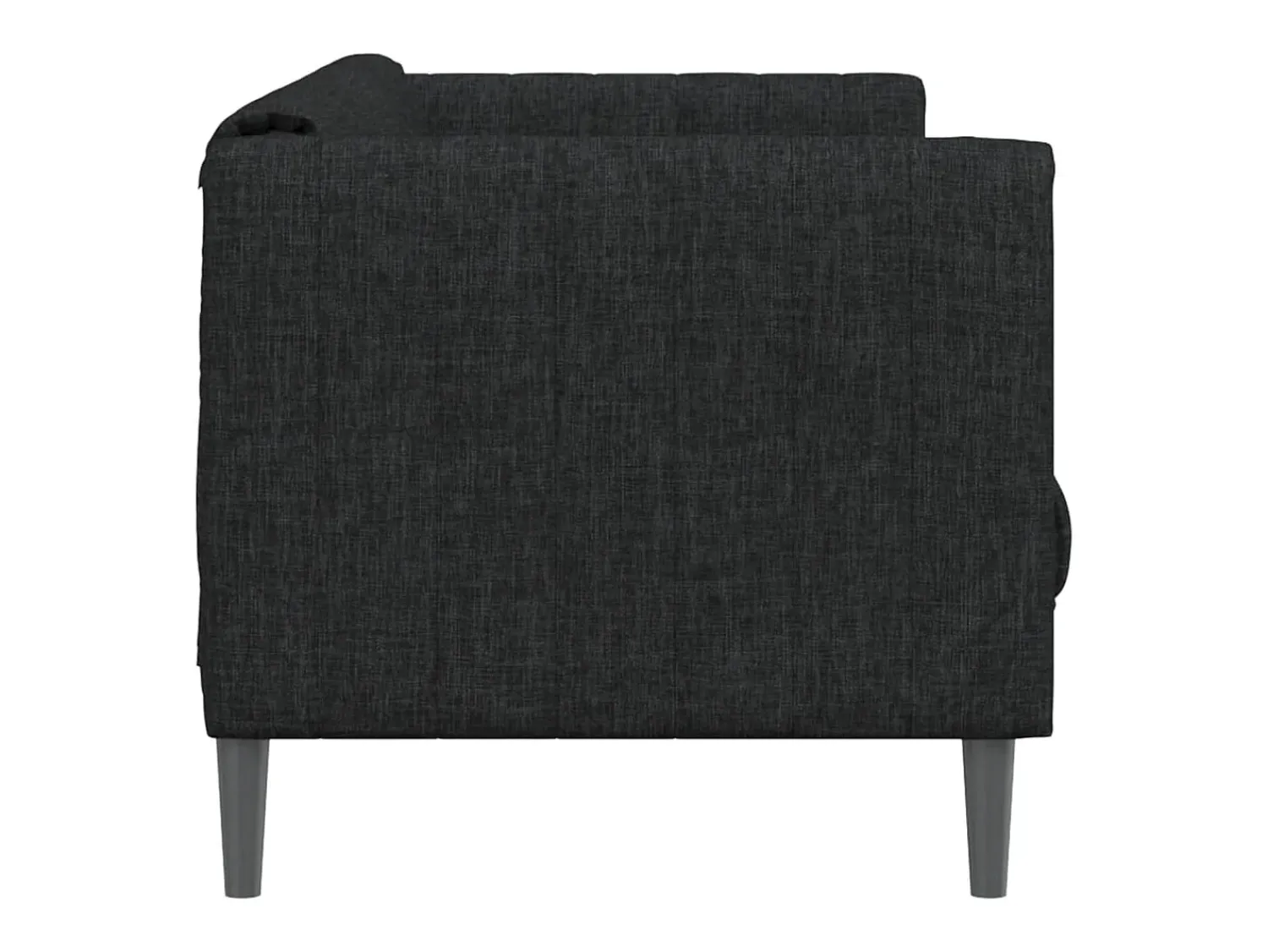 Clearance Sofá de 2 lugares tecido PT678151 Preto
