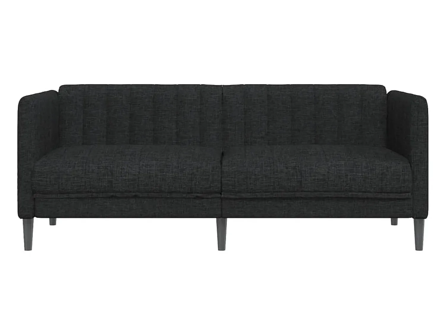 Clearance Sofá de 2 lugares tecido PT678151 Preto