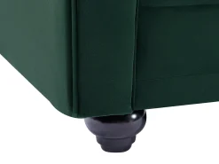 New Vente-unique Sofá de 3 lugares tecido veludo CHESTERFIELD Verde