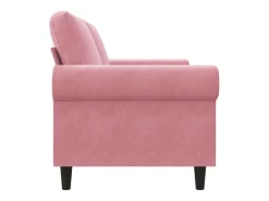 Sofá|vidaxl Sofá de 2 lugares veludo 140 cm Rosa