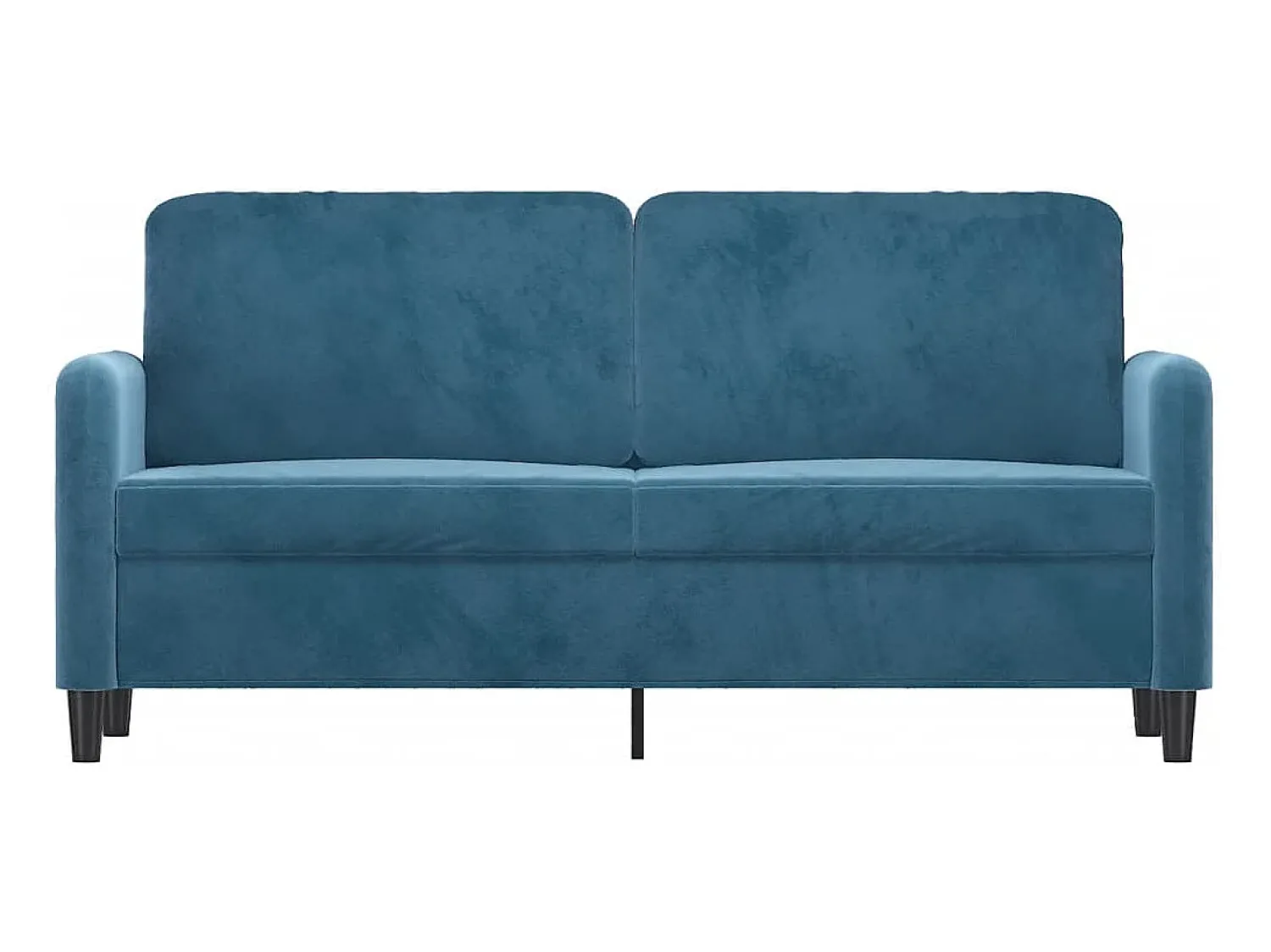 Discount Sofá de 2 lugares veludo 140 cm PT962247 Azul