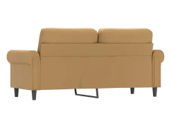 Sofá* Sofá de 2 lugares veludo 140 cm PT561648 Castanho