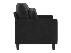 Discount Sofá de 2 lugares veludo 120 cm PT495488 Preto