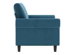 Sofá| Sofá de 2 lugares veludo 120 cm PT524204 Azul