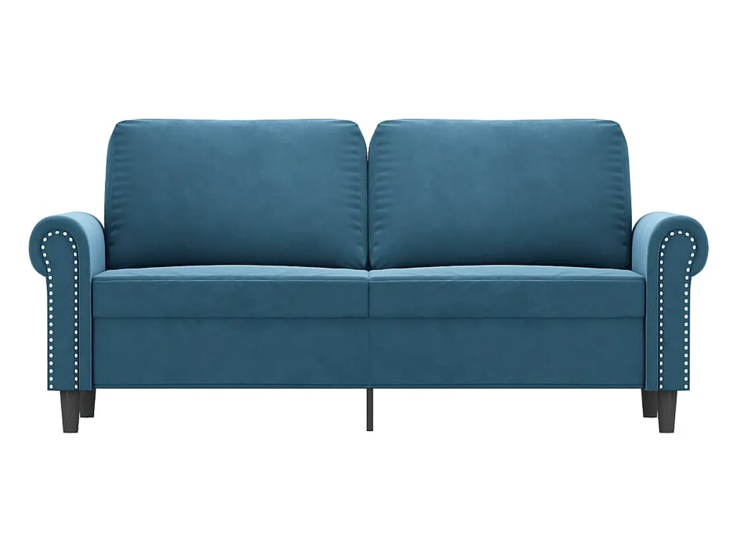 Clearance Sofá de 2 lugares veludo 140 cm PT471662 Azul