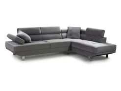 Best Saldosystocks Sofá de Canto Chaise Longue Executive 262cm , Chaise Esquerda Preto