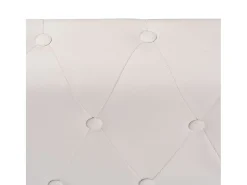Sofá|vidaxl Sofá de canto Chesterfield 6 lugares couro artificial Branco