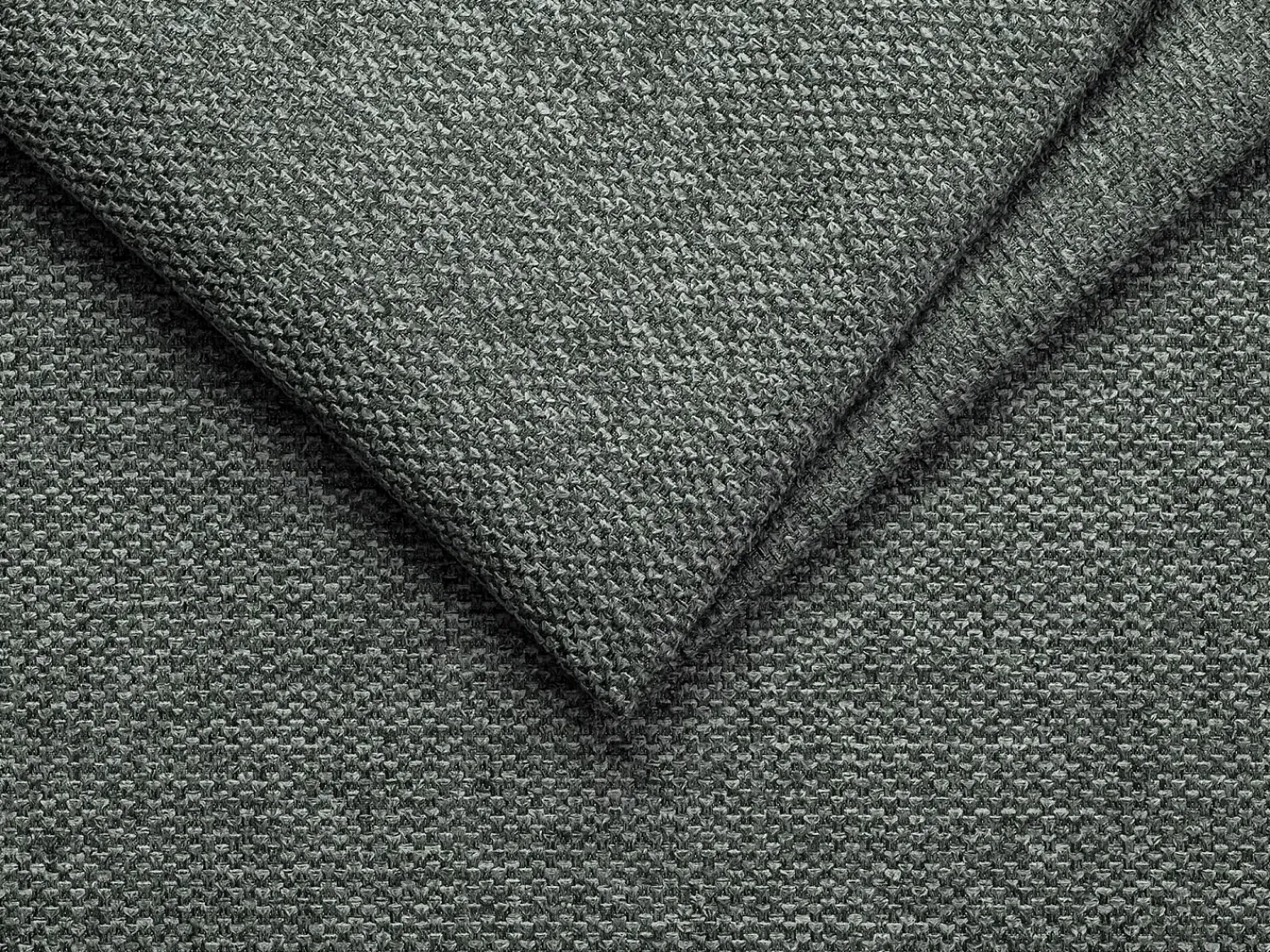 Vente-unique Sofá de canto convertível abertura rápida tecido cinza, cama 140 cm e colchão 14 cm CALIFE Cinzento