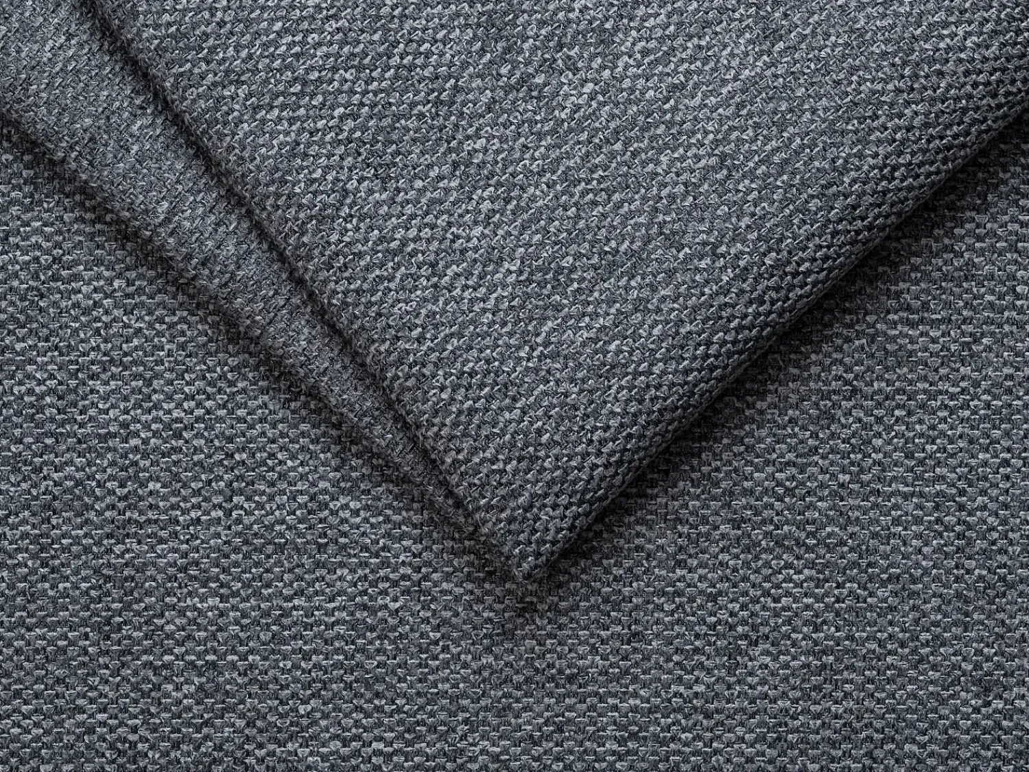 Sofá*Vente-unique Sofá de canto convertível abertura rápida tecido cinzento antracite ripas 160 cm - 22 cm - CALITO Cinza antracite / Cinzento
