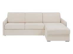 Vente-unique Sofá de canto convertível abertura rápida tecido , cama 140 cm e colchão 14 cm CALIFE^ Sofá