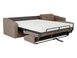 New Vente-unique Sofá de canto convertível et reversível abertura rápida em tecido - 140 cm - 14 cm DARIELO Taupe