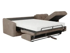 Sofá*Vente-unique Sofá de canto convertível et reversível abertura rápida em tecido - 160 cm - 18 cm DARIELO Taupe