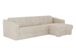 Vente-unique Sofá de canto convertível e reversível abertura rápida tecido colchão 14 cm DARIELO^ Sofá