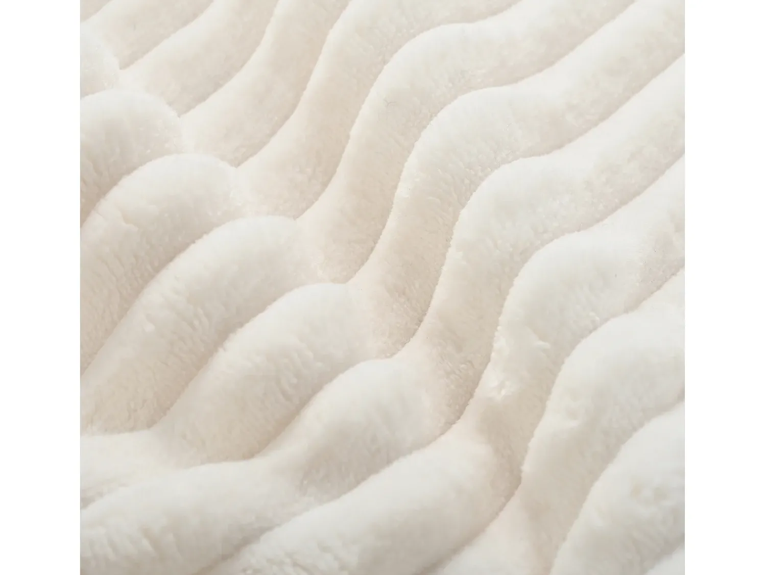 Sofá|Hauss Spole Sofá de canto de 3 lugares com 4 almofadas - Chaise longue em forma de L - Veludo cotelê - Não necessita de montagem Branco