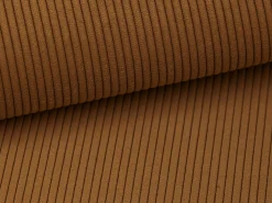 Sofá|Vente-unique Sofá de canto direito convertível em veludo canelado TEODORA Terracota
